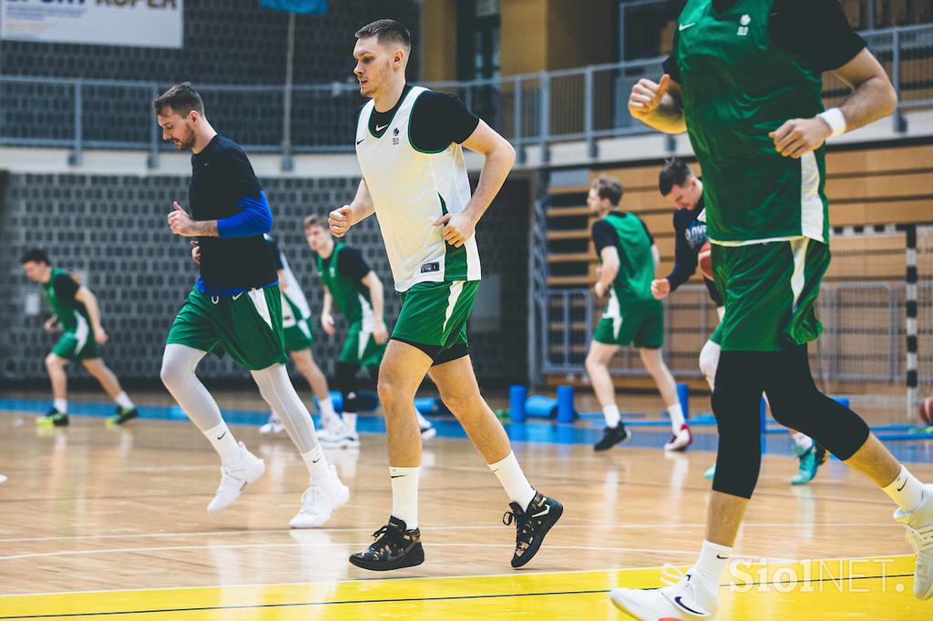 slovenska košarkarska reprezentanca trening