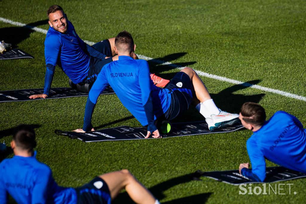 Slovenska nogometna reprezentanca trening