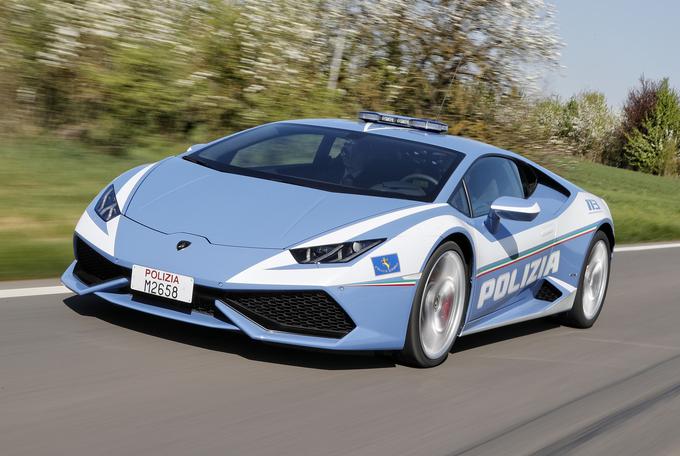 Huracana vozijo tudi italijanski policisti. | Foto: Lamborghini