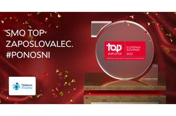 Telekom Slovenije je Top Employer 2022