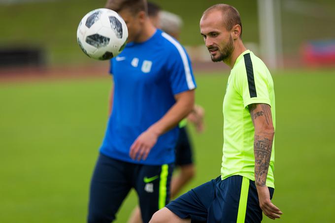 Goran Brkić pod vodstvom Igorja Bišćana ni veliko igral. Sezono 2017/18 je sklenil z zadetkom v finalu pokala proti Aluminiju. | Foto: Žiga Zupan/Sportida