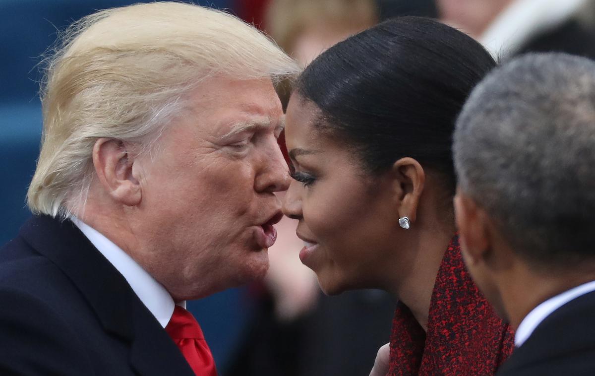 Donald Trump, Michelle Obama | Napadalec se je blizu Obamove hiše pojavil, potem ko je Donald Trump na svoji platformi Truth Social objavil posnetke zaslona, na katerih je bil naveden Obamov naslov. | Foto Reuters