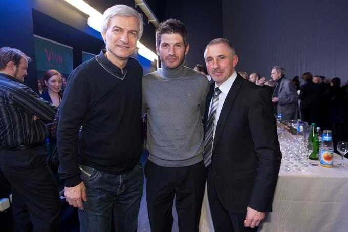 Arnšek v družbi opernih kolegov Juana Vasleta, prav tako argentinskega Slovenca, in Marka Kobala.  | Foto: Mediaspeed