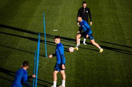 Slovenska nogometna reprezentanca trening