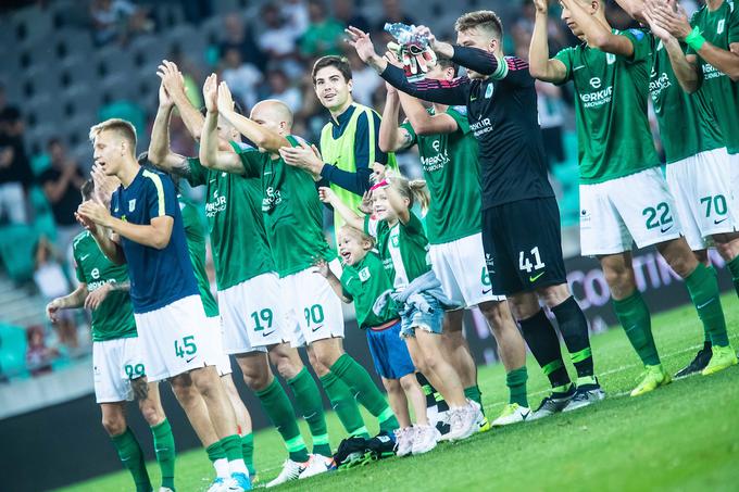 Olimpija je v nedeljo po velikem preobratu ugnala Domžale s 4:2 in se povzpela na vrh razpredelnice. | Foto: Grega Valančič/Sportida