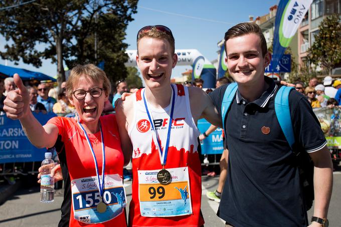 David Keller je na maraton pripotoval iz Švice. Udeležbo na maratonu je izkoristil kot pripravo na maraton v Zürichu, ki ga čaka čez 14 dni. | Foto: Urban Urbanc/Sportida