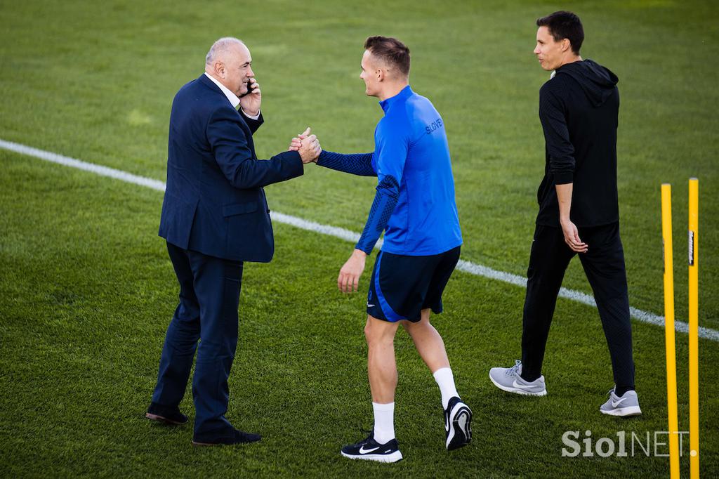 Slovenska nogometna reprezentanca trening