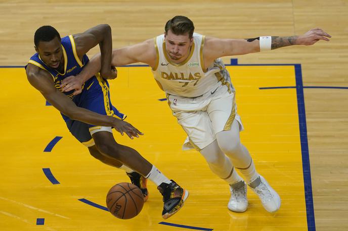 Andrew Wiggins, Luka Dončić | Kanadčan Andrew Wiggins se je znašel v težavah. | Foto Guliverimage