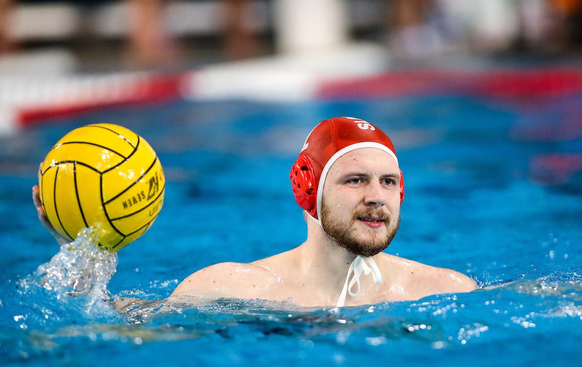 Vaterpolo - Slovenija : Švica | Reprezentančni vratar Jure Beton se je pred letošnjo sezono iz Triglava preselil k Ljubljani Slovan. | Foto Matic Klanšek Velej/Sportida