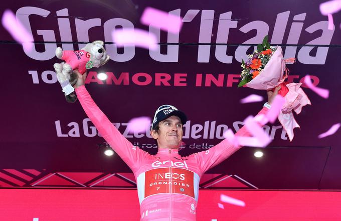 Geraint Thomas je vodilni na Dirki po Italiji. | Foto: Reuters