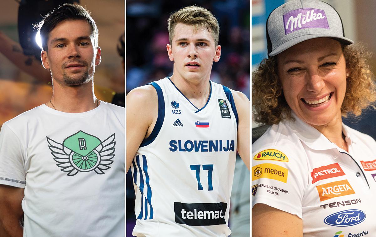 Primož Roglič. Luka Dončić. Ilka Štuhec. | Foto Sportida