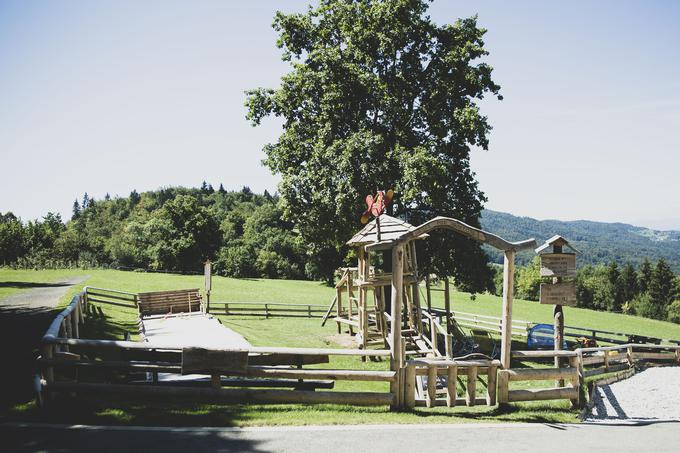 Karanteno sta izkoristila za izdelavo otroških igral, ki v teh dneh dobivajo končno podobo.  | Foto: Ana Kovač