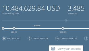 Slovenski projekt Iconomi do rekordnih 10 milijonov dolarjev