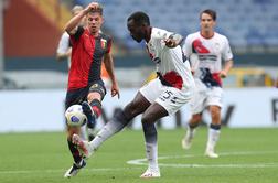 Genoa spet izgubila, Zajc ob polčasu z igrišča