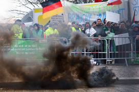 Protest kmetov v Berlinu