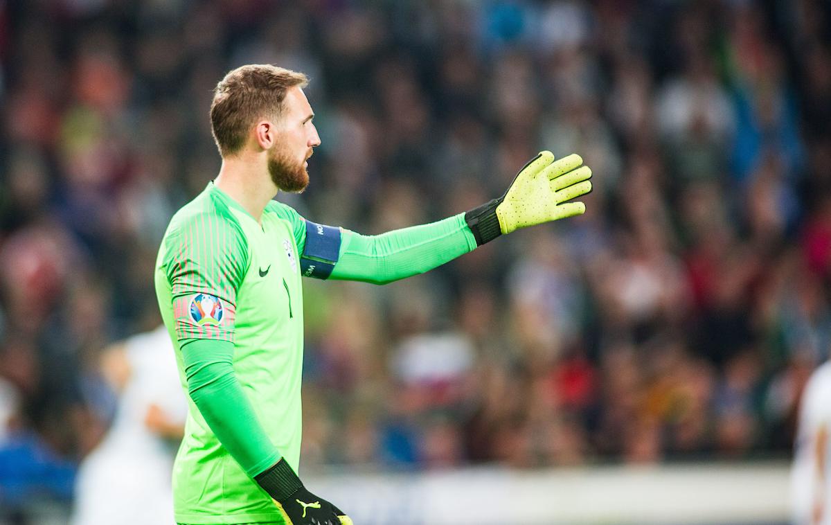 Avstrija Slovenija Jan Oblak | Jan Oblak je doživel s slovensko izbrano vrsto še tretji poraz v kvalifikacijah za EP 2020. | Foto Peter Podobnik/Sportida