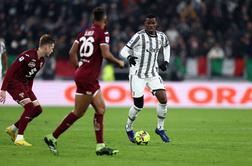 Po Interju še kiks Rome, Juve zmagal ob vrnitvi Pogbaja