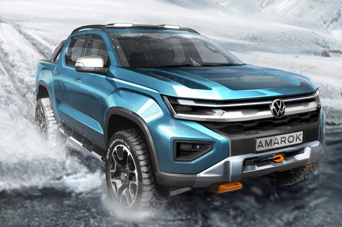 Volkswagen amarok | Amarok bo slonel na enaki arhitekturi kot Fordov ranger, a naj bi imel povsem samosvojo zunanjo podobo. Sorodstvene vezi bodo vidne predvsem v notranjosti in pri pogonskih opcijah. | Foto Volkswagen