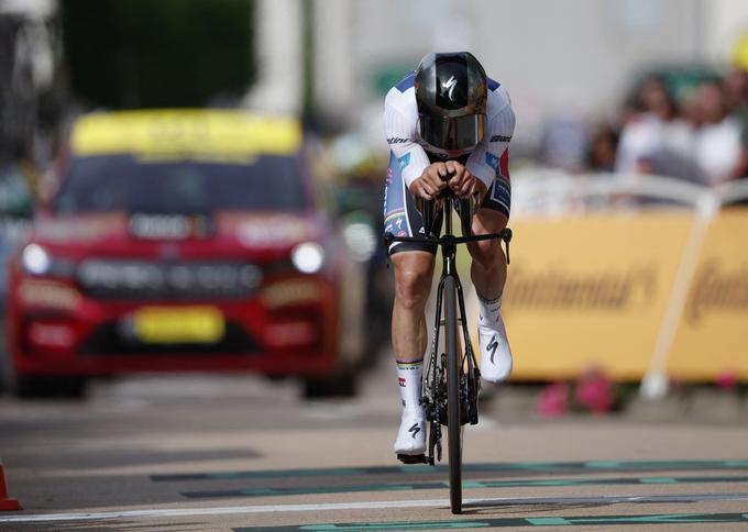 Remco Evenepoel je bil najhitrejši na kronometru. | Foto: Reuters