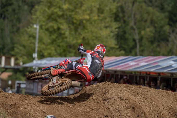 Gajser je delal fantastične "scrube", torej nižal in krajšal skoke. | Foto: Honda Racing/ShotbyBavo