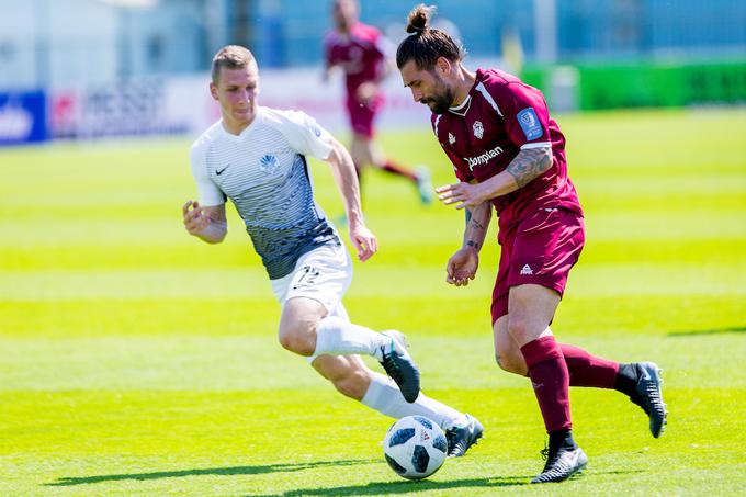 Luka Majcen je poskrbel za zmago Triglava v Velenju. | Foto: Žiga Zupan/Sportida