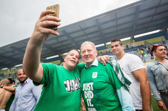 Tako je bilo lani v Domžalah, ko je Olimpija postala državni prvak. | Foto: Vid Ponikvar