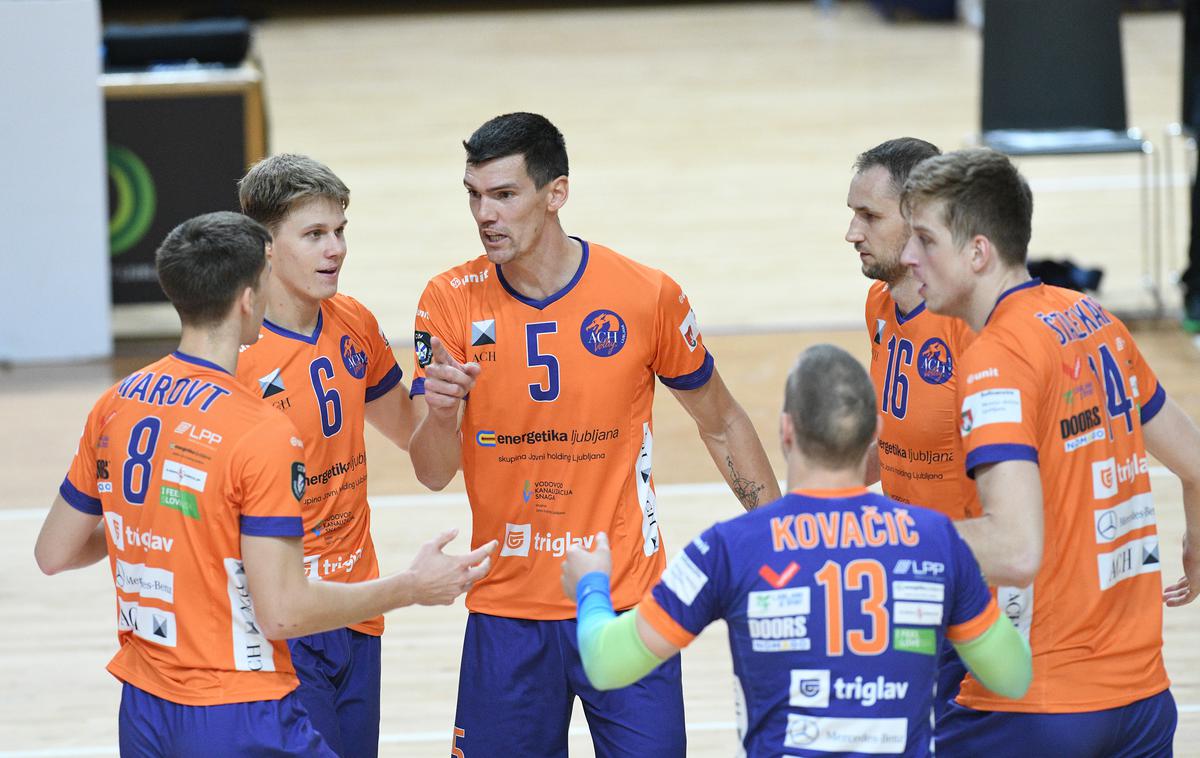 ACH Volley Ljubljana | ACH Volley je v Tivoliju zanesljivo premagal Krko. | Foto Aleš Oblak