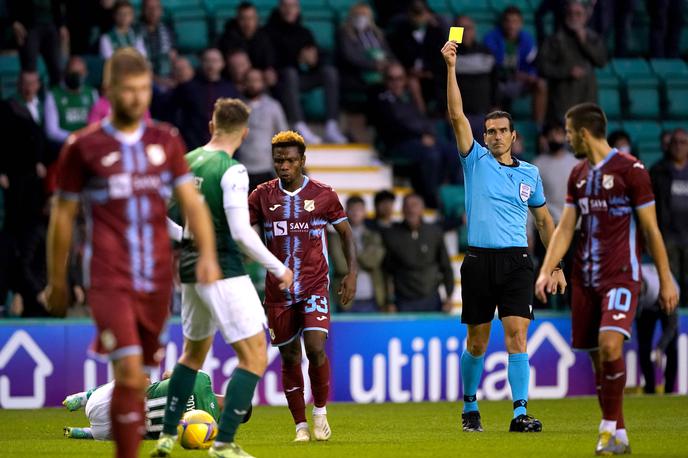 Abass Issah Rijeka | Rijeka, za katero igra tudi nekdanji napadalec Olimpije Abass Issah, je po remiju v Solunu blizu napredovanja v skupinski del. Rečani so pred tem izločili škotski Hibernian. | Foto Reuters