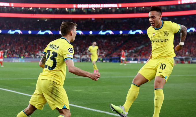 Nicolo Barella za 1:0. | Foto: Reuters