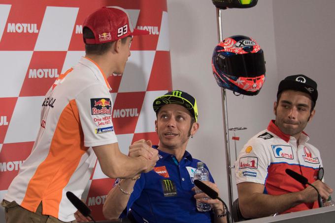 Bosta Valentino Rossi in Marc Marquez zakopala bojno sekiro? | Foto: Guliverimage/Getty Images