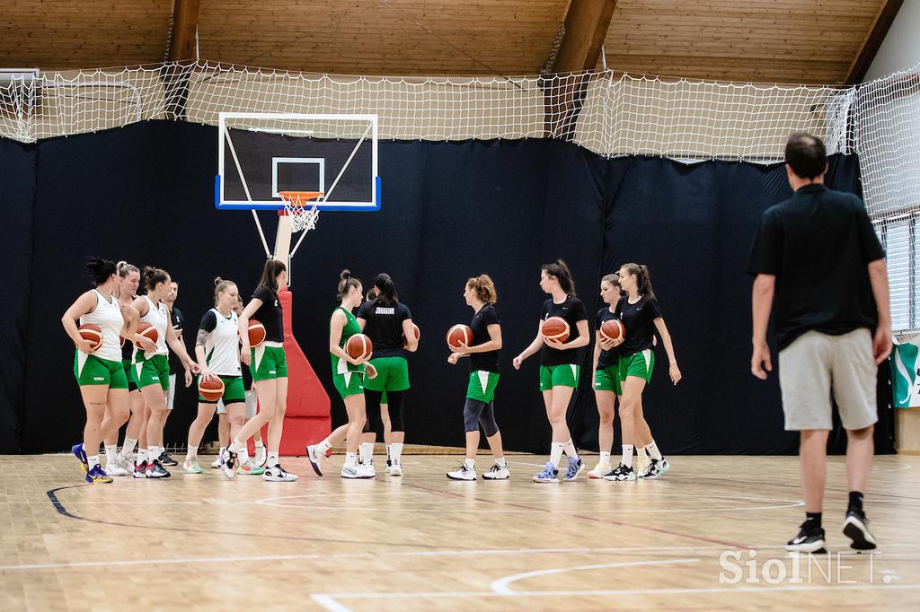 Trening ženske košarkarske reprezentance