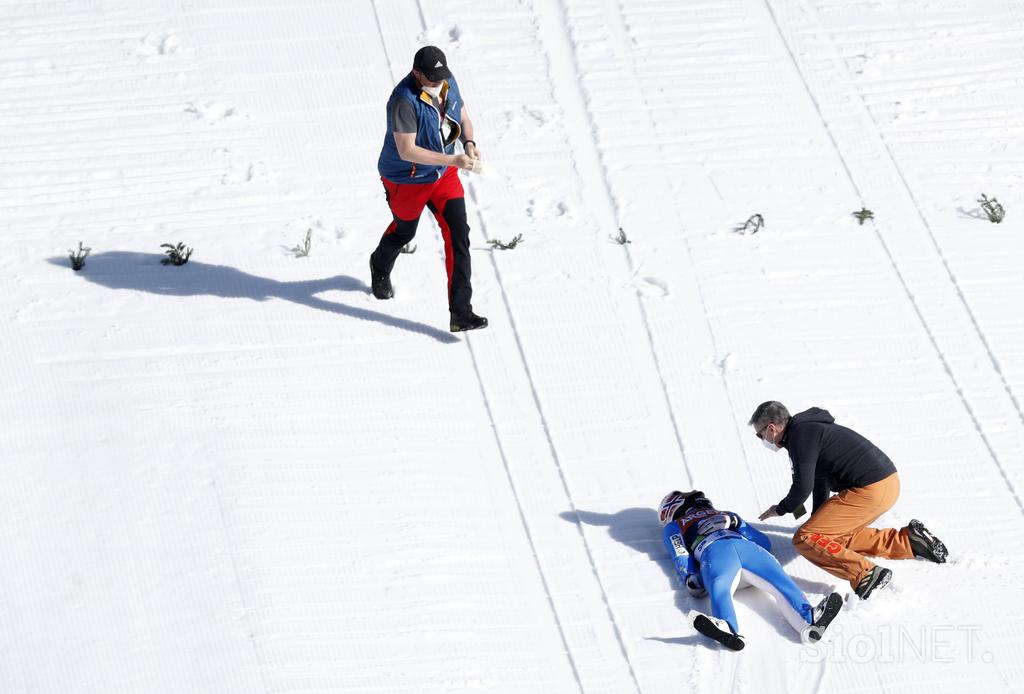 Daniel Andre Tande padec Planica