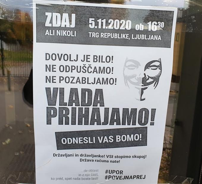 Vabilo na protest | Foto: P. J.