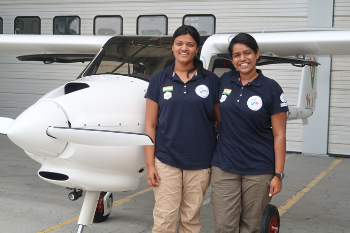 pipistrel | Pilotki Aarohi Pandit in Keithair Misquitta | Foto STA