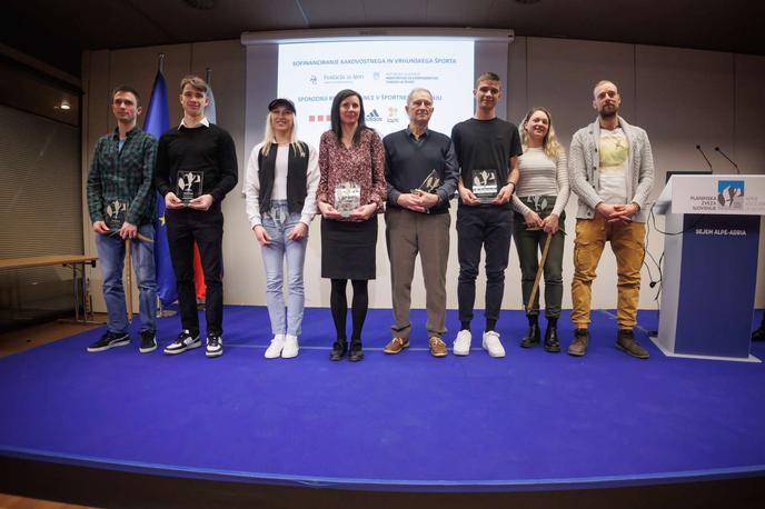 Janja Garnbret | Najuspešnejši alpinisti, športni in ledni plezalci ter turni smučarji v letu 2023: Gašper Pintar, Luka Potočar, Janja Garnbret, Maja Šuštar Habjan, Kazimir Drašlar - Mikec, Klemen Španring, Anja Petek in Marko Guna; na fotografiji manjka Karmen Klančnik Pobežin. | Foto Nebojša Tejić/STA