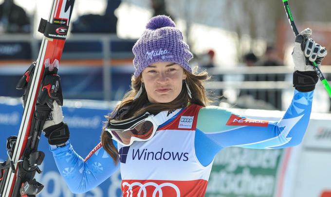 Tina Maze je bila na olimpijskem superveleslalomu leta 2010 v Vancouvru srebrna. | Foto: 