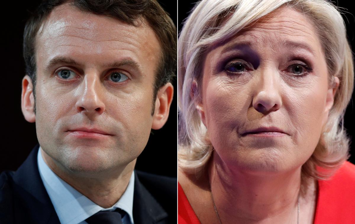 Marine Le Pen in Emmanuel Macron | Foto Reuters