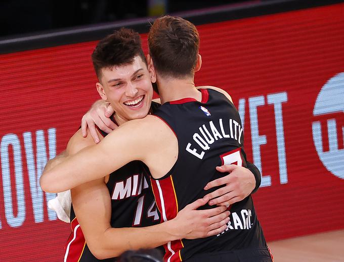 Tyler Herro je bil osrednji junak Miamijeve zmage v noči na četrtek. | Foto: Getty Images