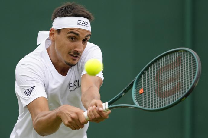 Lorenzo Sonego | Italijan Lorenzo Sonego se bo v finalu teniškega turnirja ATP v ameriškem Winston-Salemuin pomeril z Američanom Alexom Michelsenom. | Foto Guliverimage