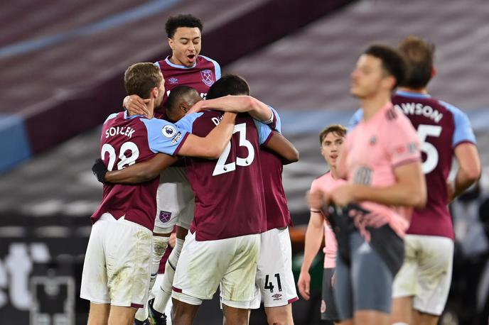 West Ham | Nogometaši West Ham Uniteda so si na tekmi proti Arsenalu zabili kar dva avtogola. | Foto Reuters