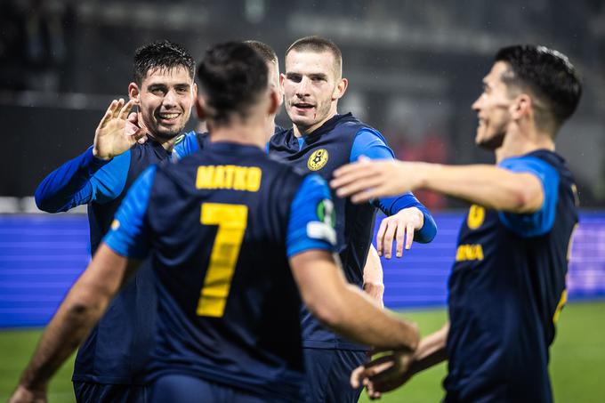 Celjani so v 2. krogu konferenčne lige prišli do prvih točk v ligaškem delu in popravili slovenski rekord, kar se tiče najvišjih zmag v tem delu tekmovanj. | Foto: Jure Banfi