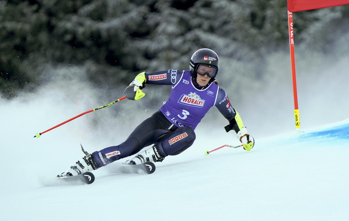 Sara Hector | Sara Hector je odsmučala morda najbolje v karieri in dobila veleslalom v Nizkih Tatrah. | Foto Guliverimage