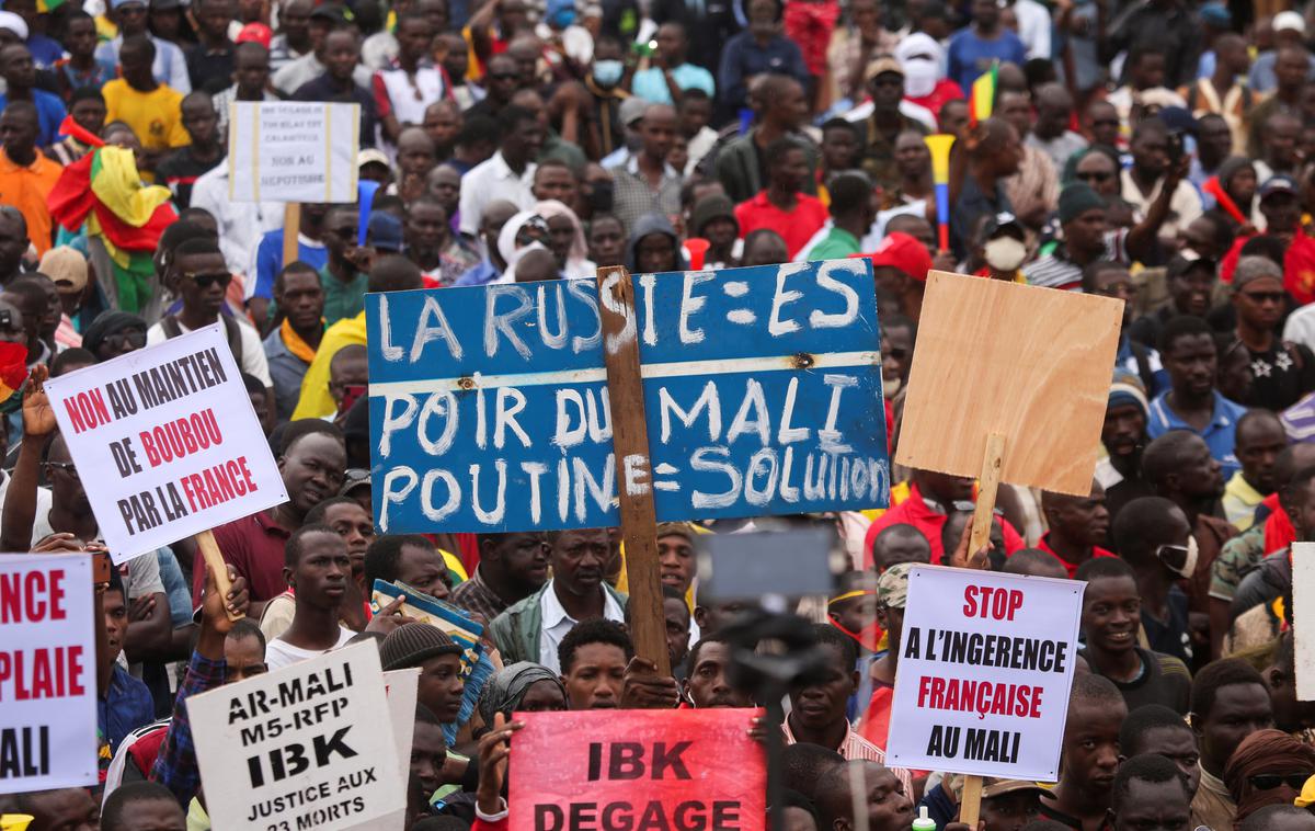 Protestniki v Maliju | Foto Reuters