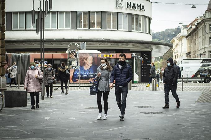 Na nacionalni ravni smo trenutno v rdeči fazi. Ob enakem razvoju epidemije pa bi lahko pogoje za sproščanje ukrepov po oranžni fazi po cenah Instituta Jožef Stefan dosegli šele čez nekaj mesecev. | Foto: Ana Kovač