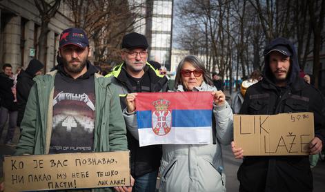 Protest v podporo srbskim študentom in proti županu Jankoviću #video