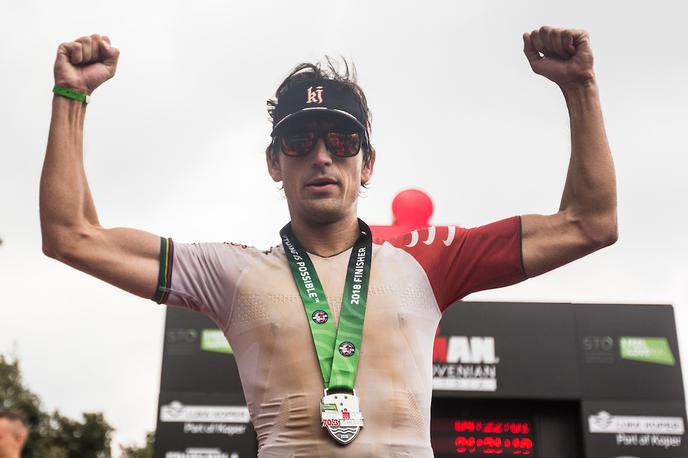 Ironman 70.3 | Janez Klančnik je bil s 3. mestom v skupni razvrstitvi najboljši Slovenec na premierni izvedbi polovičnega ironmana v Sloveniji.  | Foto Grega Valančič/Sportida