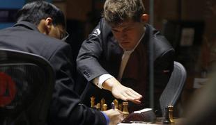 Carlsen in Anand še tretjič remizirala