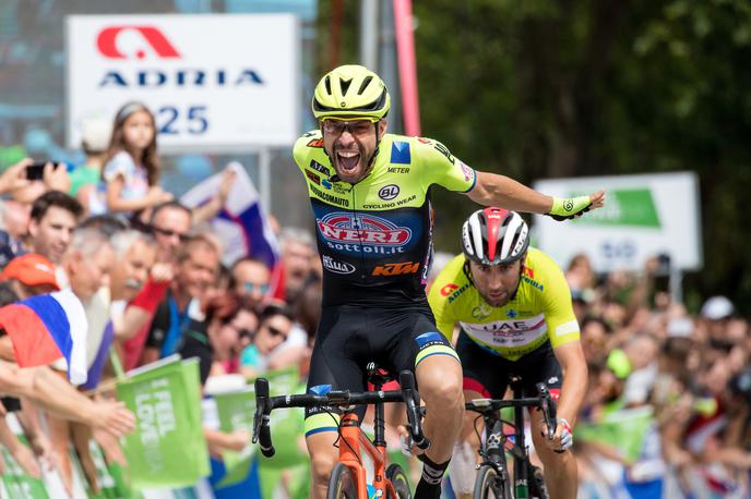 Giovanni Visconti | Giovanni Visconti je bil najhitrejši v ciljnem šprintu četverice. | Foto Matic Klanšek Velej/Sportida