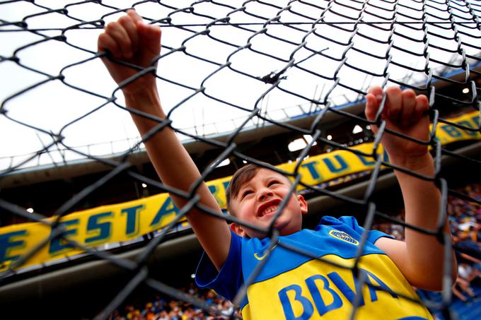 Na zadnji trening Boce Juniors pred povratno tekmo finala je prišlo kar 50 tisoč navijačev. | Foto: Reuters