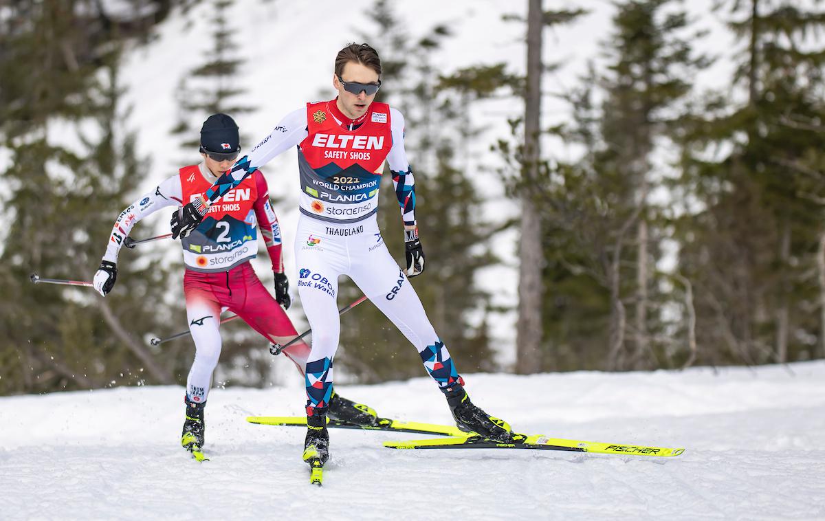 Jarl Magnus Riiber, Planica 2023 | Norveški šampion Jarl Magnus Riiber je osvojil še svojo peto zlato medaljo na svetovnih prvenstvih. | Foto Grega Valančič/Sportida